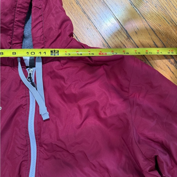 Speedo Unisex Swim Parka Maroon Long Jacket - Picture 5 of 7